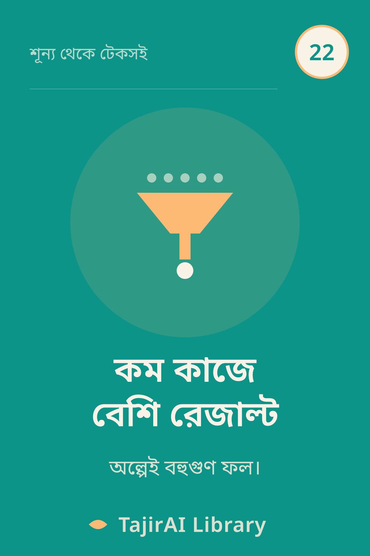 Cover of ২২ - কম কাজে বেশি রেজাল্ট (Less But Better) | "শূন্য থেকে টেকসই ব্যবসা" সিরিজ